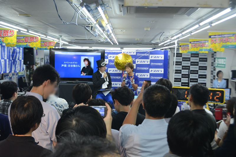 ▲ドスパラ秋葉原本店にゲストとして声優・古谷徹さんが来ていた。