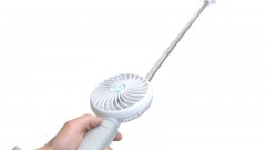 モバイルバッテリー付クールファン自撮り棒